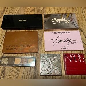 Eyeshadow palette bundle PAT McGRATH LABS Natasha Denona NARS Revolution